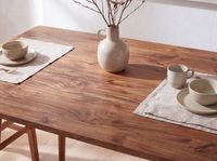 FineBuy Esstisch Holz Massiv Esszimmertisch Sheesham Küchentisch Klein Rustikal – Ansicht 4