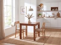 FineBuy Esstisch Massivholz Sheesham Esszimmer-Tisch Küchentisch Landhaus-Stil – Ansicht 2