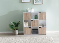 FineBuy Standregal MASSA Bücherregal mit 9 Fächern Sideboard Würfelregal Kommode – Ansicht 5