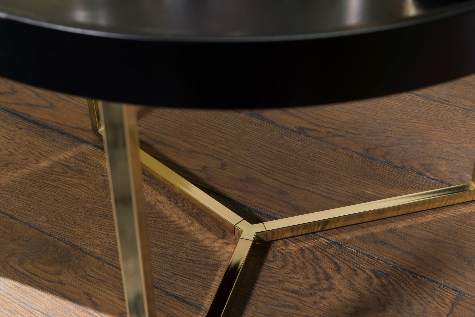 FineBuy Couchtisch JESI Sofatisch rund Tabletttisch Beistelltisch Retro Metall – Ansicht 5