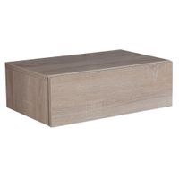 Wandregal mit Schublade Nachtkommode Nachtschrank hängend schwebend Wandboard – Ansicht 1