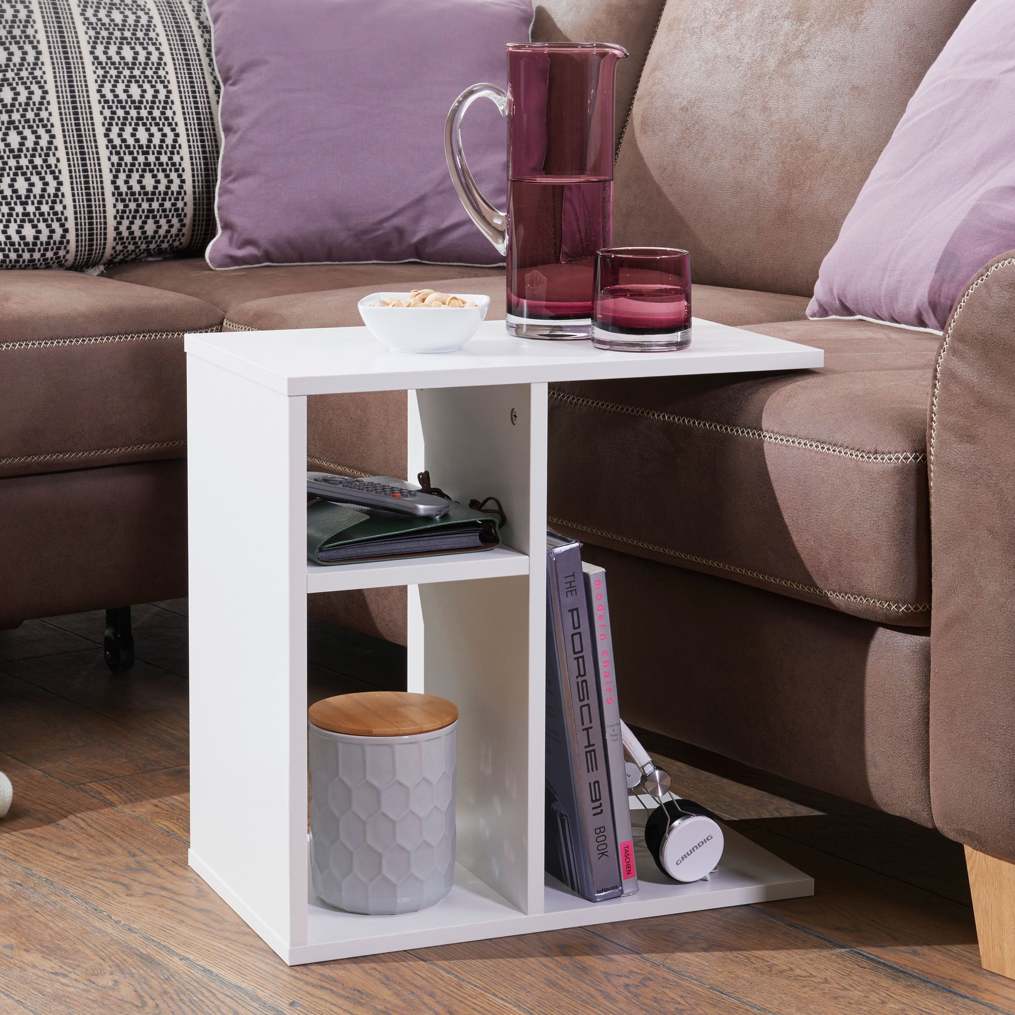 FineBuy Beistelltisch Holz Anstelltisch Couchtisch Klein Sofatisch 50 cm – Ansicht 1