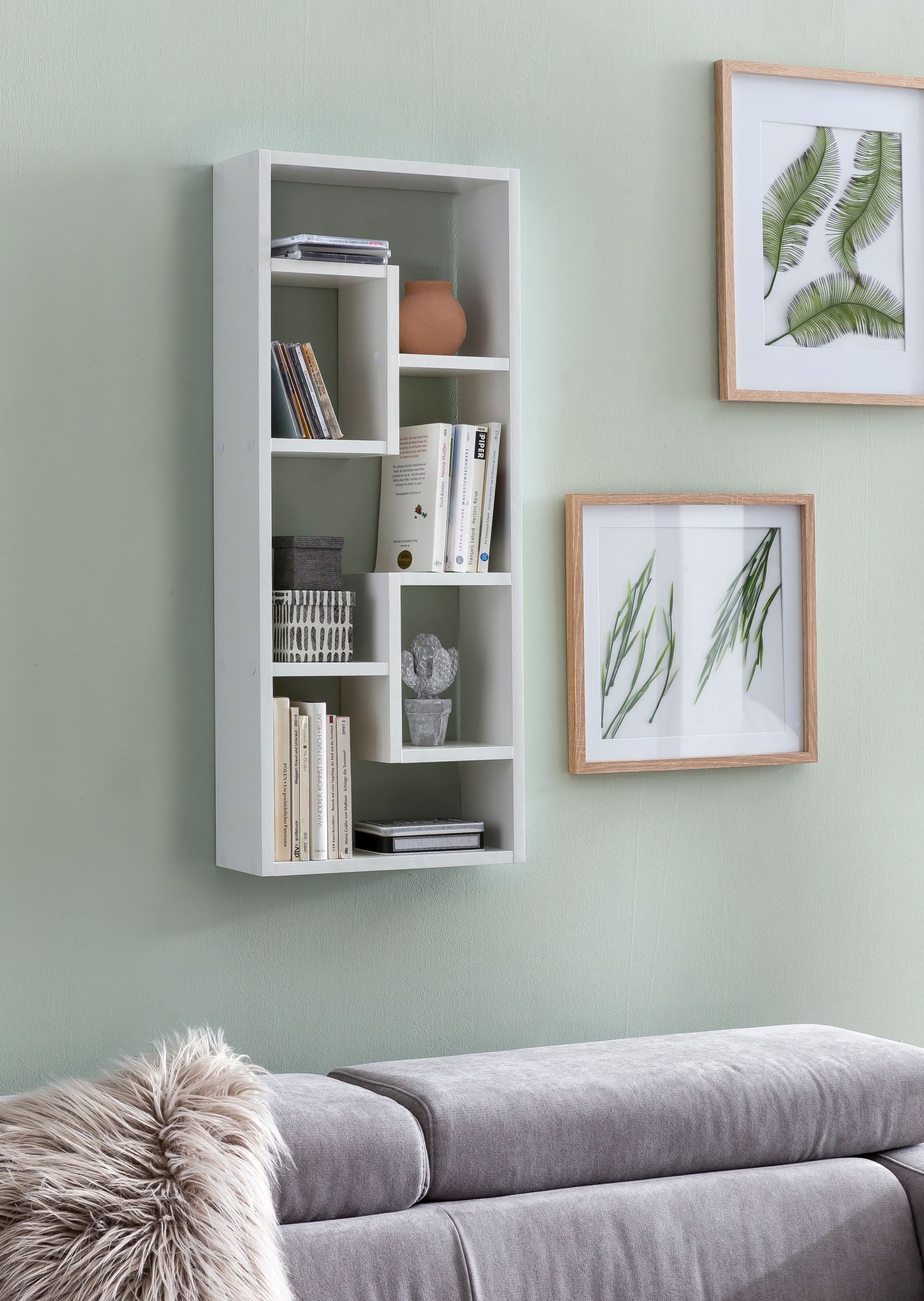 FineBuy Wandregal Hängeregal 36 x 90 x 13,5 cm Holz Wandboard Dekoregal Modern – Ansicht 2