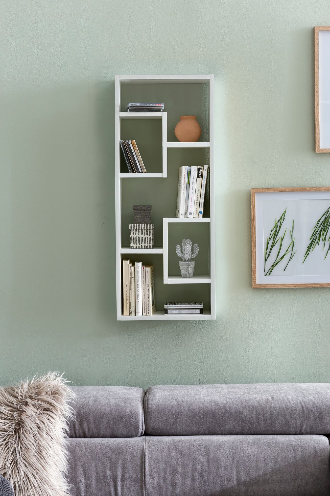FineBuy Wandregal Hängeregal 36 x 90 x 13,5 cm Holz Wandboard Dekoregal Modern – Ansicht 4