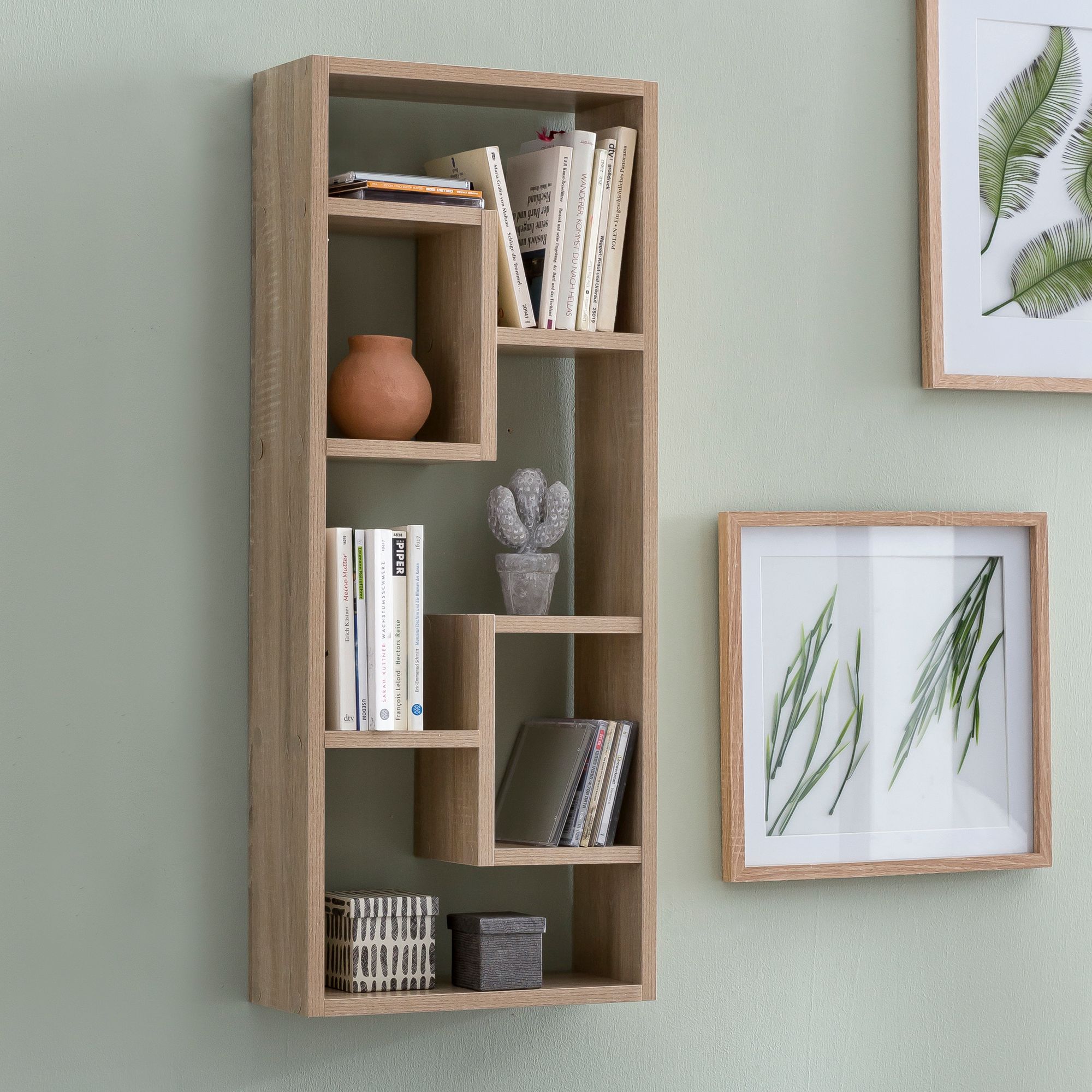 FineBuy Wandregal Hängeregal 36 x 90 x 13,5 cm Holz Wandboard Dekoregal Modern – Ansicht 1