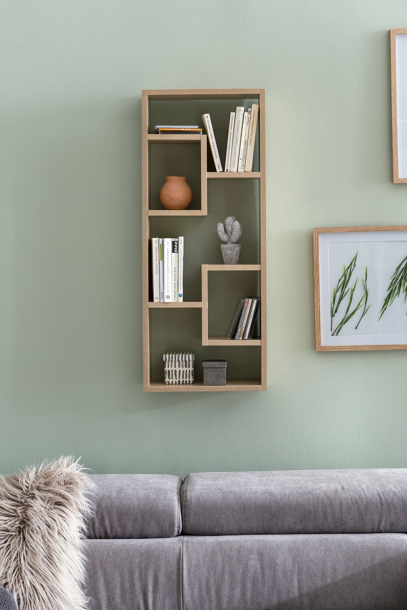 FineBuy Wandregal Hängeregal 36 x 90 x 13,5 cm Holz Wandboard Dekoregal Modern – Ansicht 4