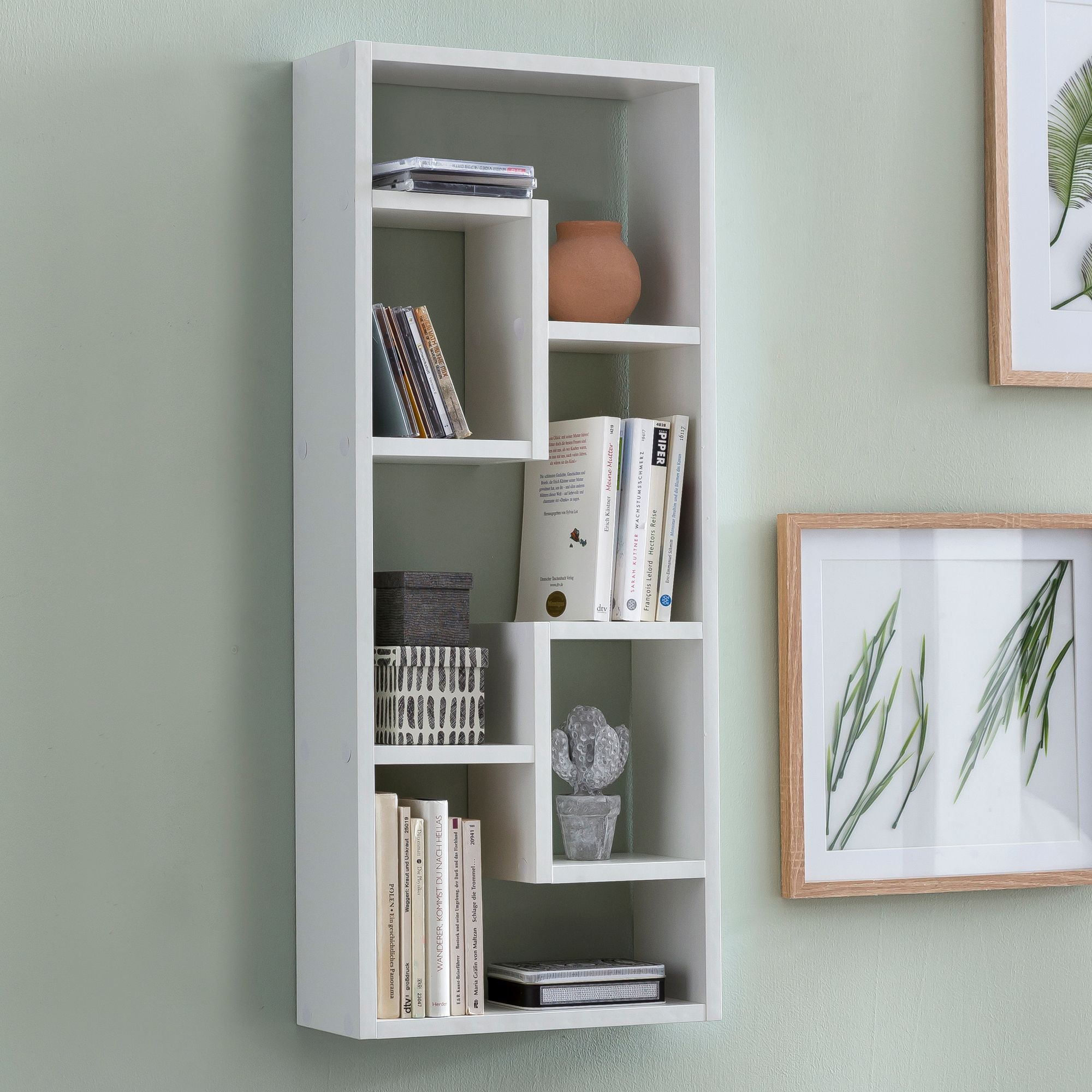 FineBuy Wandregal Hängeregal 36 x 90 x 13,5 cm Holz Wandboard Dekoregal Modern – Ansicht 1