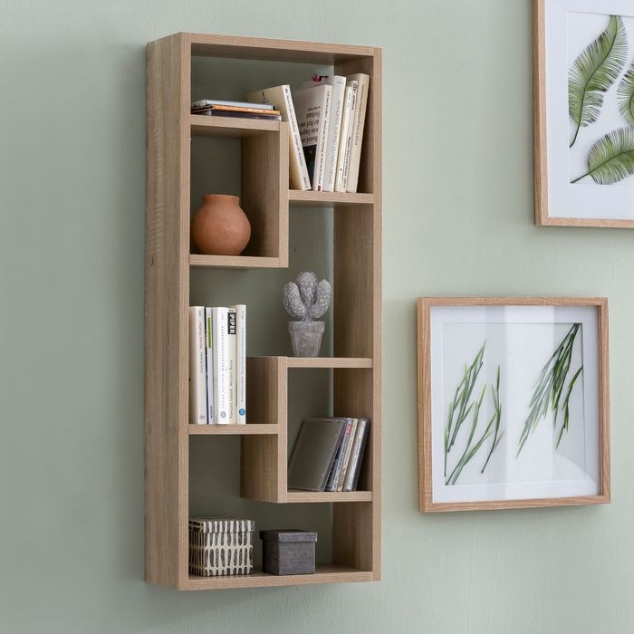 FineBuy Wandregal Hängeregal 36 x 90 x 13,5 cm Holz Wandboard Dekoregal Modern