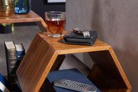 Beistelltisch 2er Set FineBuy Satztisch Wohnzimmertisch Holz Massiv Tisch Klein – Ansicht 5