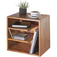 FineBuy Beistelltisch 43x43x30 cm Wohnzimmertisch Holz massiv Nachttisch – Ansicht 6