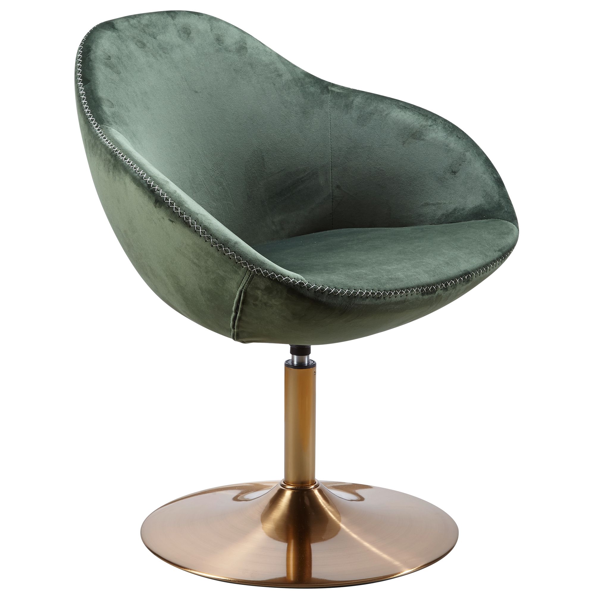 FineBuy Loungesessel SIRAN Drehstuhl Clubsessel Samt Cocktailsessel Barsessel – Ansicht 6