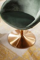 FineBuy Loungesessel SIRAN Drehstuhl Clubsessel Samt Cocktailsessel Barsessel – Ansicht 5