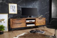 FineBuy Lowboard Sheesham Massiv Holz Hifi Board Fernsehschrank Wohnzimmer – Ansicht 5