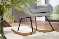 FineBuy Schaukelstuhl CAPRI Relaxsessel Schwingsessel Stoff Schwingstuhl Polster – Ansicht 5