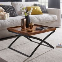 FineBuy Couchtisch FB50967 Wohnzimmer Tisch Holz massiv Sofatisch Beistelltisch – Ansicht 1