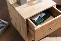Nachtkonsole Massivholz 2 Schubladen Nachttisch Boxspringbetten Nachtkästchen – Ansicht 4