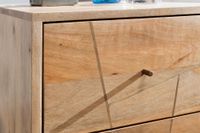 Nachtkonsole Massivholz 2 Schubladen Nachttisch Boxspringbetten Nachtkästchen – Ansicht 5
