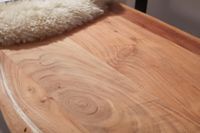 FineBuy Esszimmerbank TREE 180cm Essbank mit Lehne Baumkante Sitzbank Bank Holz – Ansicht 5