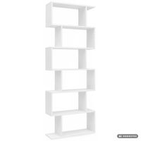 FineBuy Bücherregal FB51366 Standregal weiß Spanplatte Design Aufbewahrungsregal – Ansicht 6