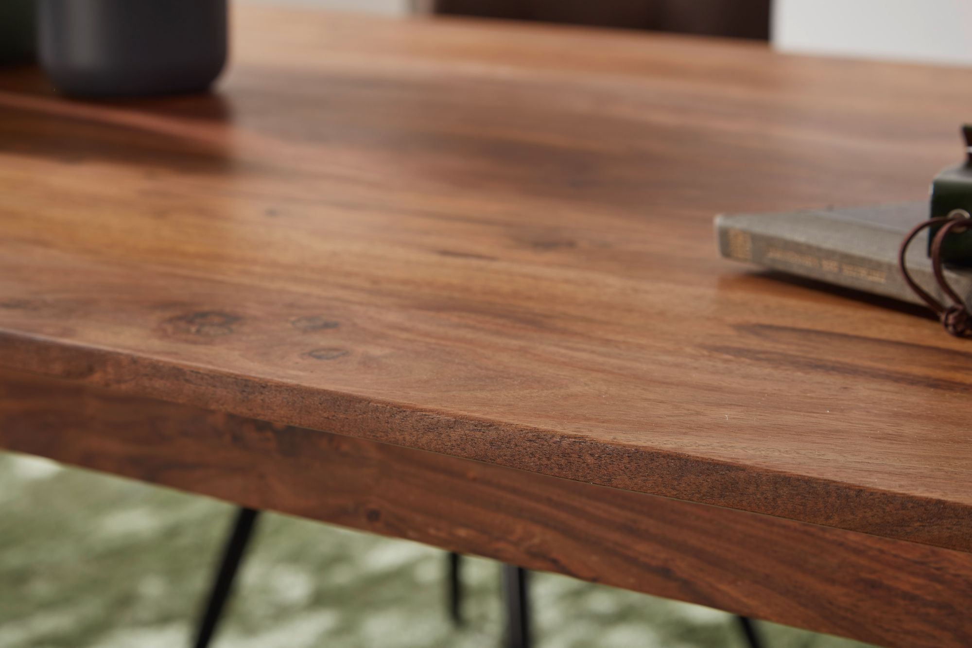 FineBuy Esszimmertisch Massivholz Sheesham Esstisch – Ansicht 5