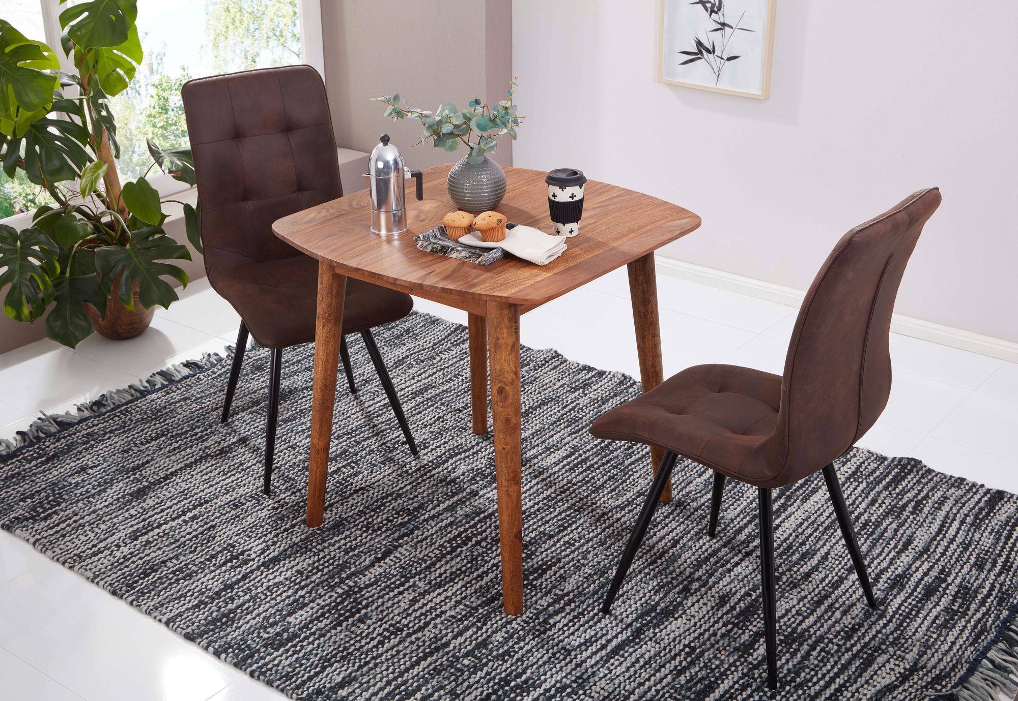 FineBuy Esszimmertisch Massivholz Sheesham Esstisch – Ansicht 4