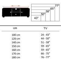 Massives TV-Board 150 cm Sheesham Massivholz Fernsehschrank mit 3 Türen Lowboard – Ansicht 7