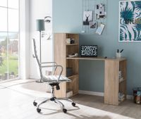 FineBuy Schreibtisch mit Regal 120x120x53 cm Holz Modern Bürotisch PC Tisch – Ansicht 2