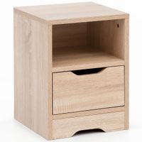 FineBuy Nachtkonsole Holz 31x43x31 cm Nachttisch Nachtkommode Schlafzimmer – Ansicht 1