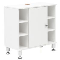 FineBuy Waschbeckenunterschrank Waschtischunterschrank Badezimmermöbel Weiß – Ansicht 6