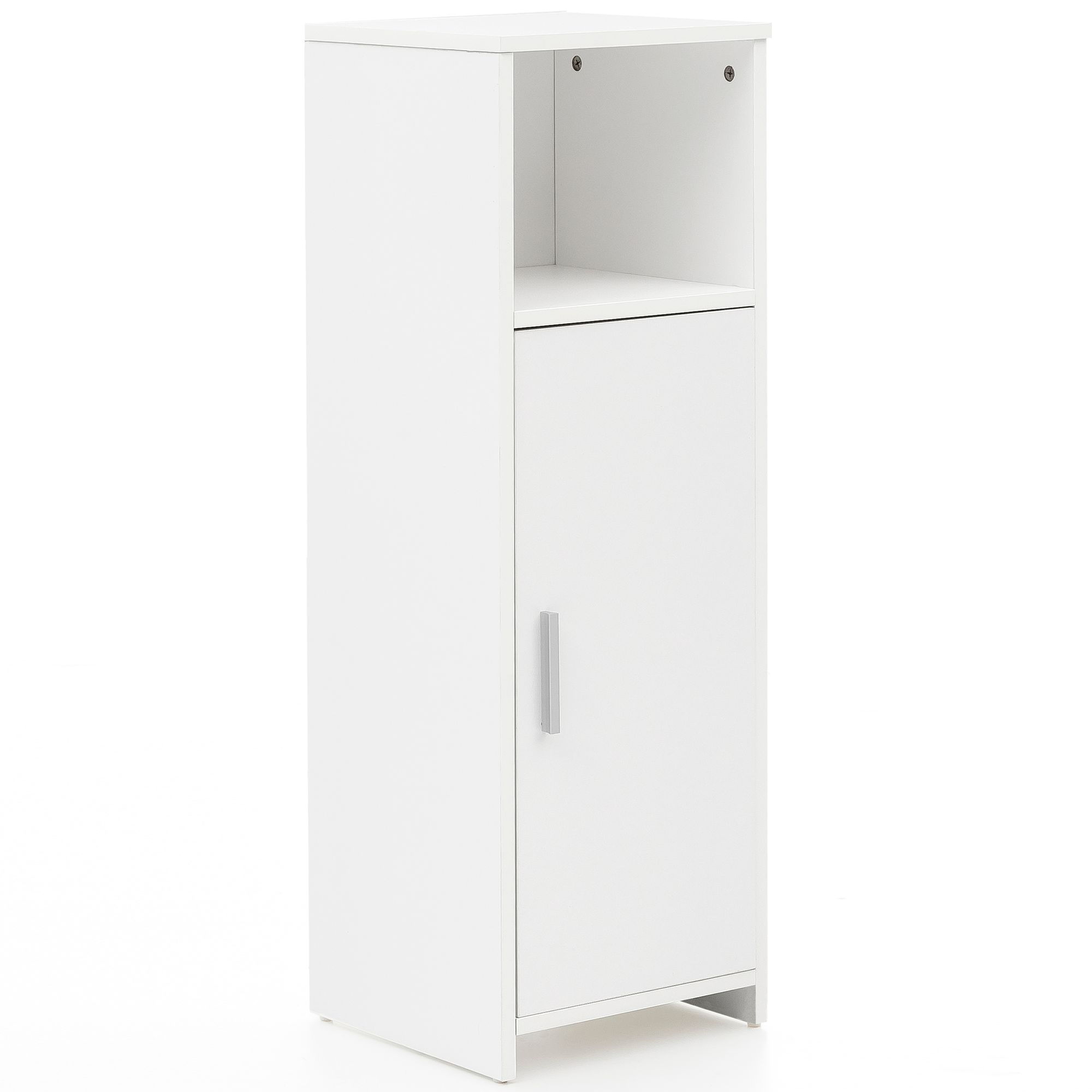 FinBuy Badschrank Spanplatte Beistellschrank Badregal Weiß Schmal Freistehend – Ansicht 6