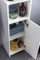 FinBuy Badschrank Spanplatte Beistellschrank Badregal Weiß Schmal Freistehend – Ansicht 4