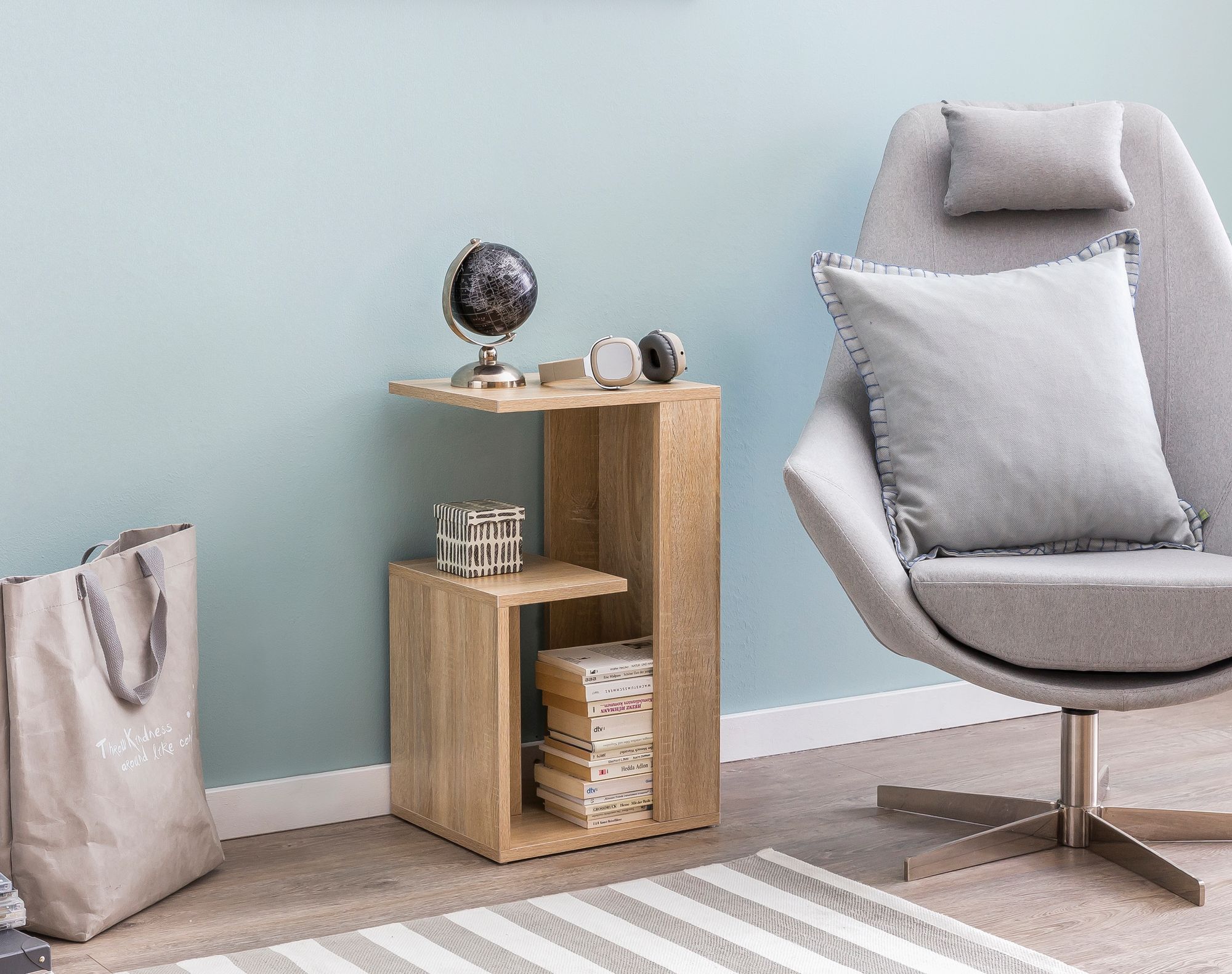 Beistelltisch Holz Anstelltisch Couchtisch Klein Sofatisch – Ansicht 2