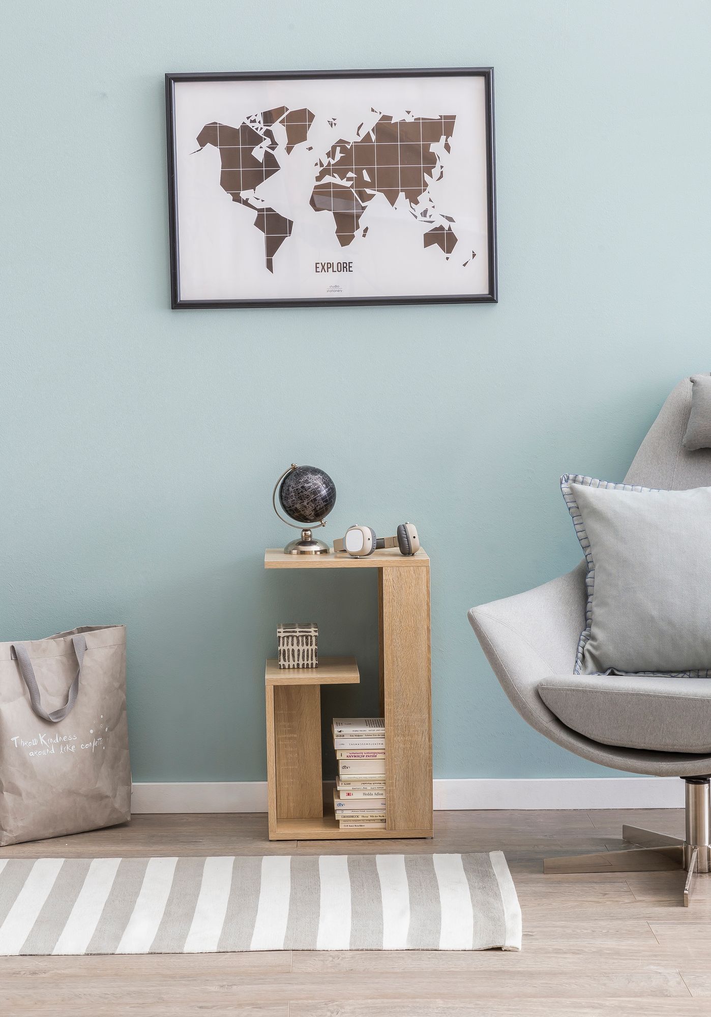 Beistelltisch Holz Anstelltisch Couchtisch Klein Sofatisch – Ansicht 4