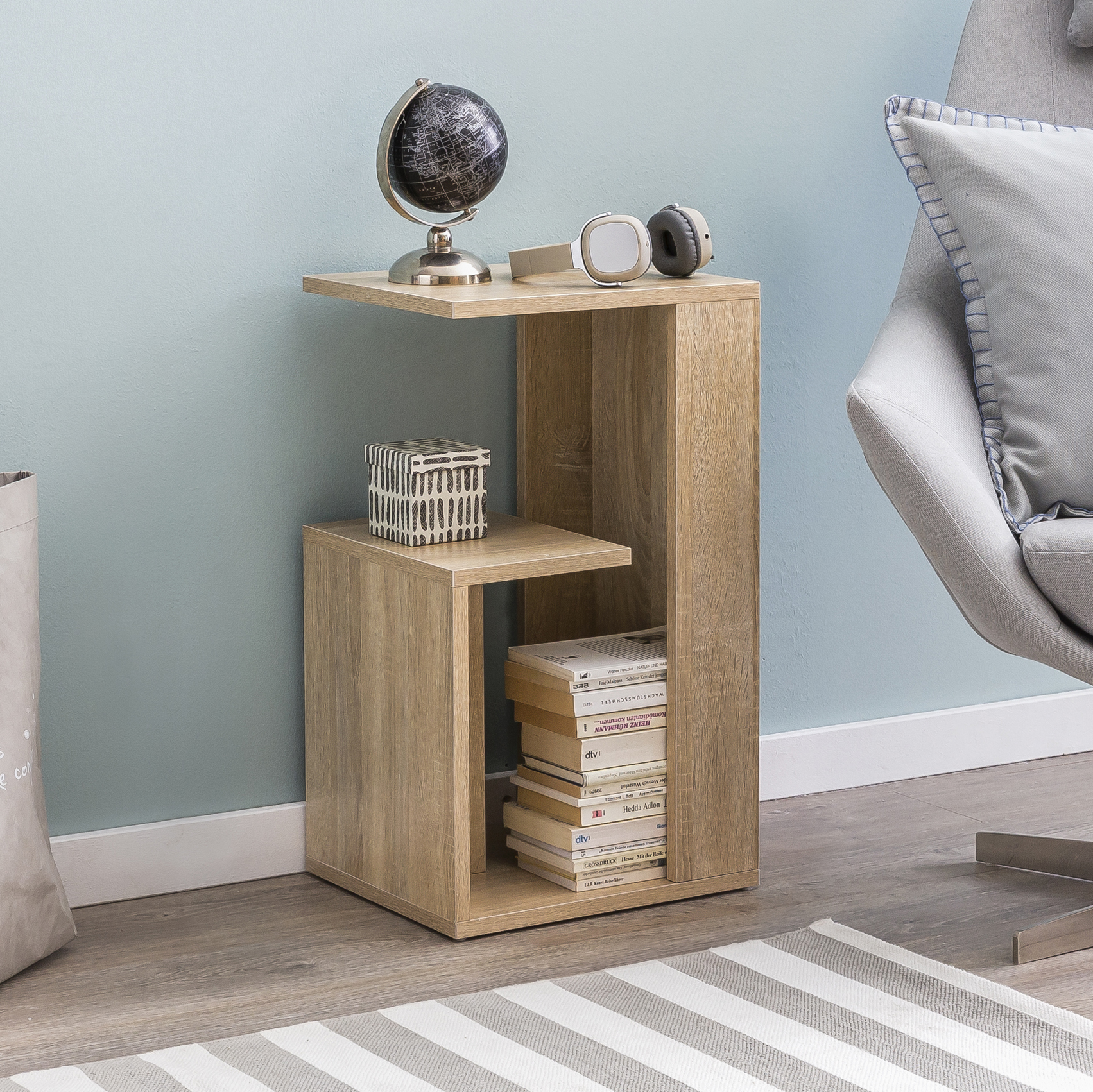 Beistelltisch Holz Anstelltisch Couchtisch Klein Sofatisch – Ansicht 1