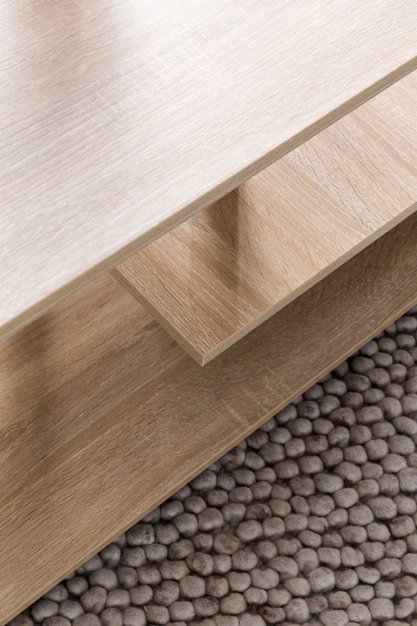 FineBuy Couchtisch 105 x 48,5 x 60 cm Wohnzimmertisch Sofatisch mit Rollen – Ansicht 5