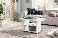 FineBuy Couchtisch 95 x 51 x 54,5 cm Spanplatte Sofatisch Rollen Wohnzimmertisch – Ansicht 2