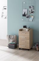 FineBuy Rollcontainer 70,5 cm Standcontainer Bürocontainer mit Rollen Modern – Ansicht 2