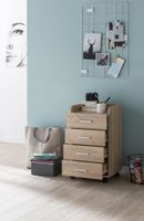 FineBuy Rollcontainer 70,5 cm Standcontainer Bürocontainer mit Rollen Modern – Ansicht 4