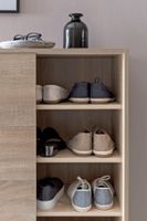 Schuhschrank 100cm für 20 Paar Schuhe Schuhregal mit Schiebetüren Schuhkommode – Ansicht 5