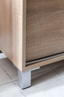 Schuhschrank 100cm für 20 Paar Schuhe Schuhregal mit Schiebetüren Schuhkommode – Ansicht 6