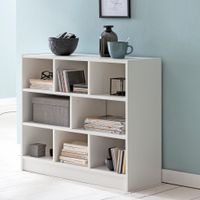 FineBuy Bücherregal SV51829 Holzregal Standregal Holz Regal Flurregal modern – Ansicht 1