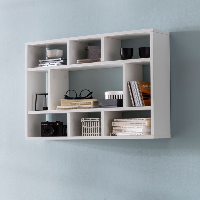 FineBuy Wandregal Hängeregal Wandboard Holz Bücherregal Klein Modern