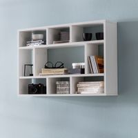 FineBuy Wandregal Hängeregal Wandboard Holz Bücherregal Klein Modern – Ansicht 1
