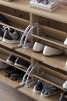 FineBuy Schuhkipper Schuhschrank Schuhregal Flurschrank 24 Paar Schuhe 4 Klappen – Ansicht 6