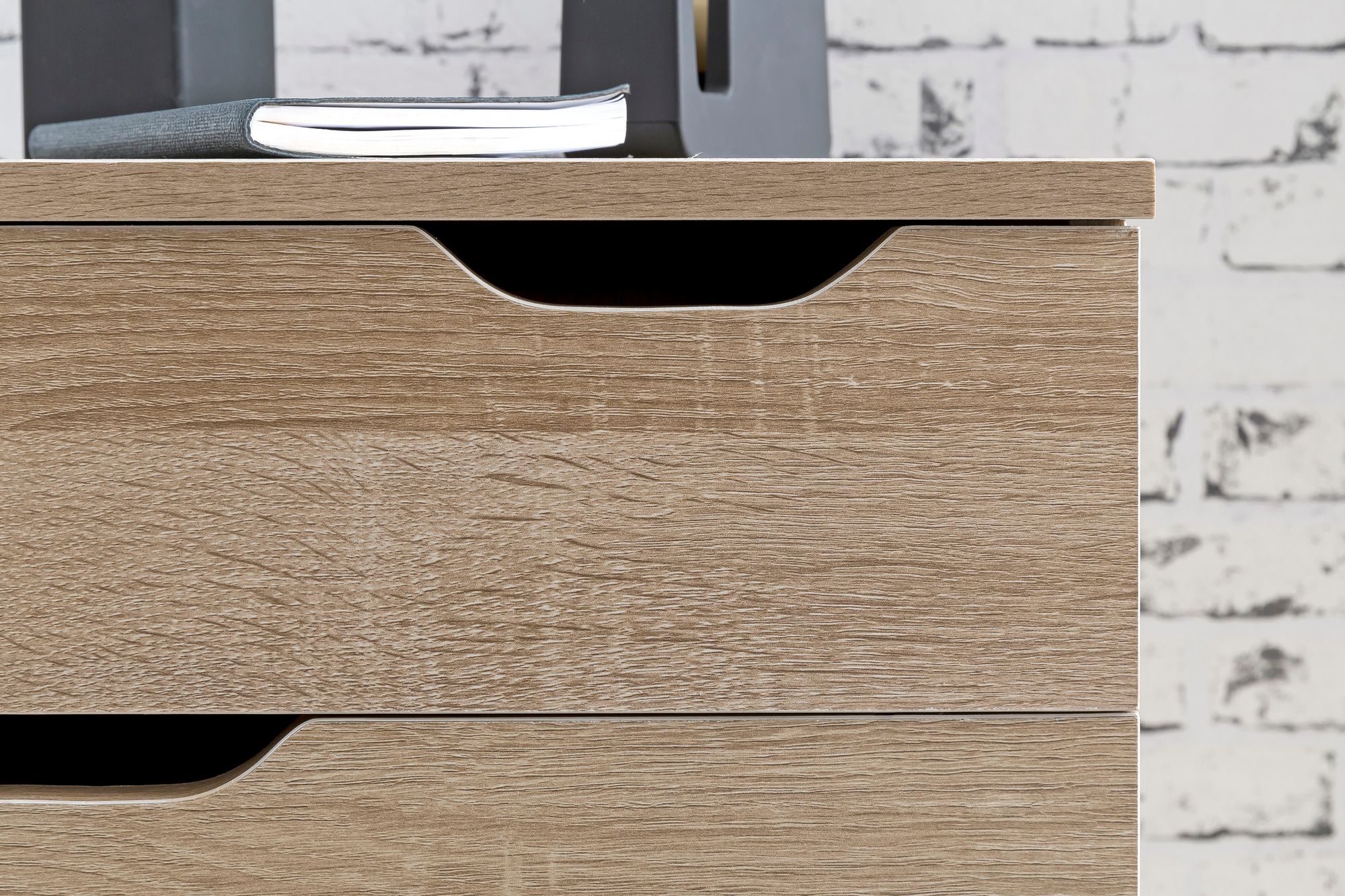 FineBuy Rollcontainer Schreibtischcontainer 40 x 60 x 40 cm Holz Büro – Ansicht 5