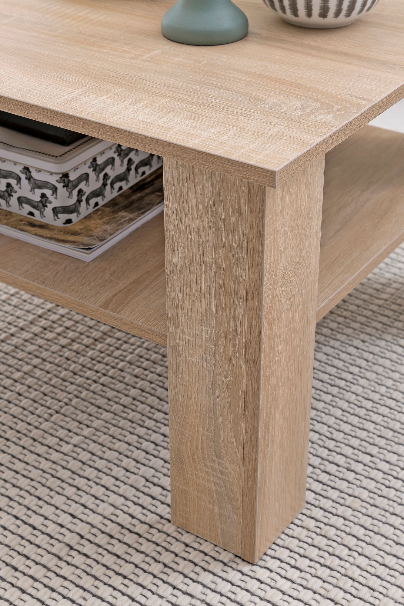 FineBuy Couchtisch SV51868 Tisch Holz 60x42x60cm Wohnzimmertisch Sofatisch klein – Ansicht 5