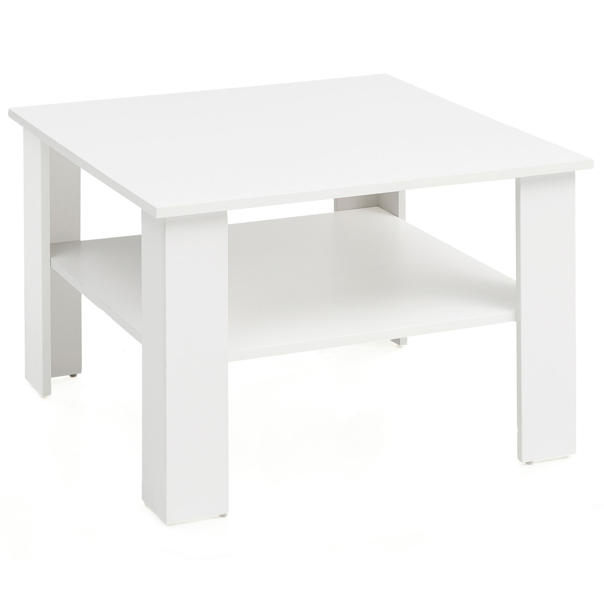 FineBuy Couchtisch SV51868 Holz 60 x 42 x 60 cm Design Holztisch mit Ablage, Wohnzimmertisch Coffee Table, Sofatisch Loungetisch, Kaffeetisch Stubentisch mit Stauraum, Tisch Wohnzimmer | Farbe: Weiß FineBuy Couchtisch SV51868 Holz 60 x 42 x 60 cm Design Holztisch mit Ablage, Wohnzimmertisch Coffee Table, Sofatisch Loungetisch, Kaffeetisch Stubentisch mit Stauraum, Tisch Wohnzimmer | Farbe: Weiß
