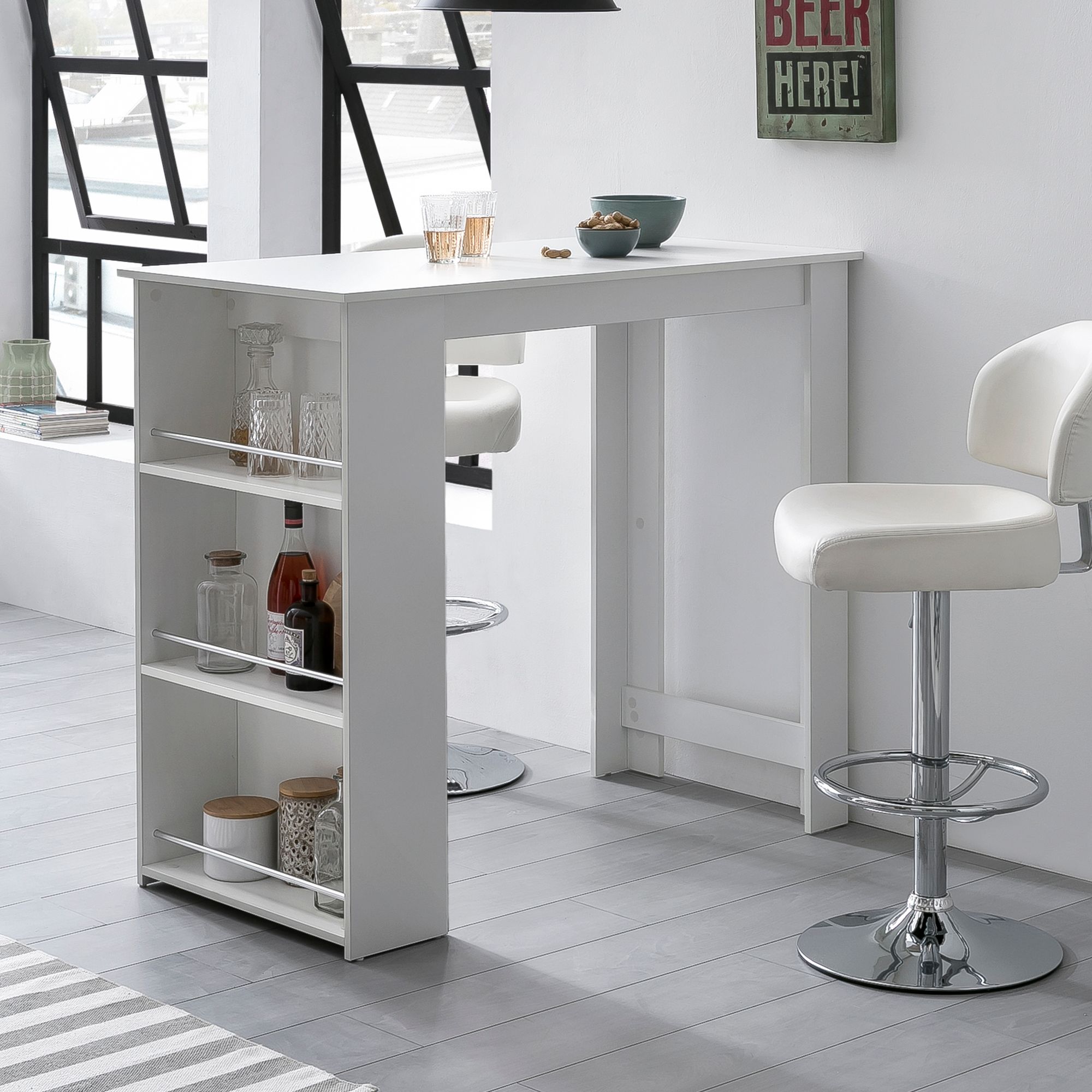FineBuy Bartisch Stehtisch Bartresen Tisch Bistrotisch Tresen Bar Tresentisch – Ansicht 1