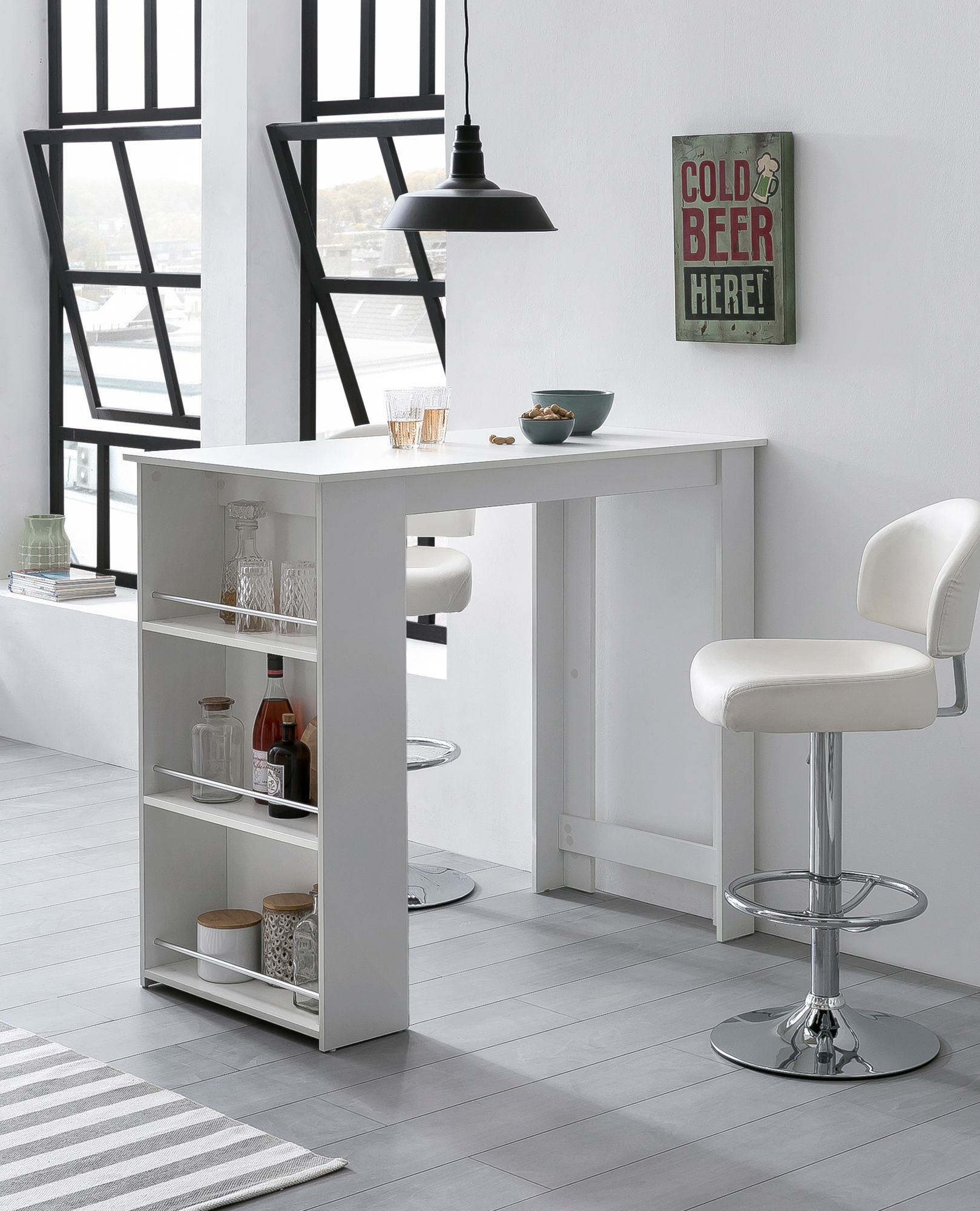 FineBuy Bartisch Stehtisch Bartresen Tisch Bistrotisch Tresen Bar Tresentisch – Ansicht 2