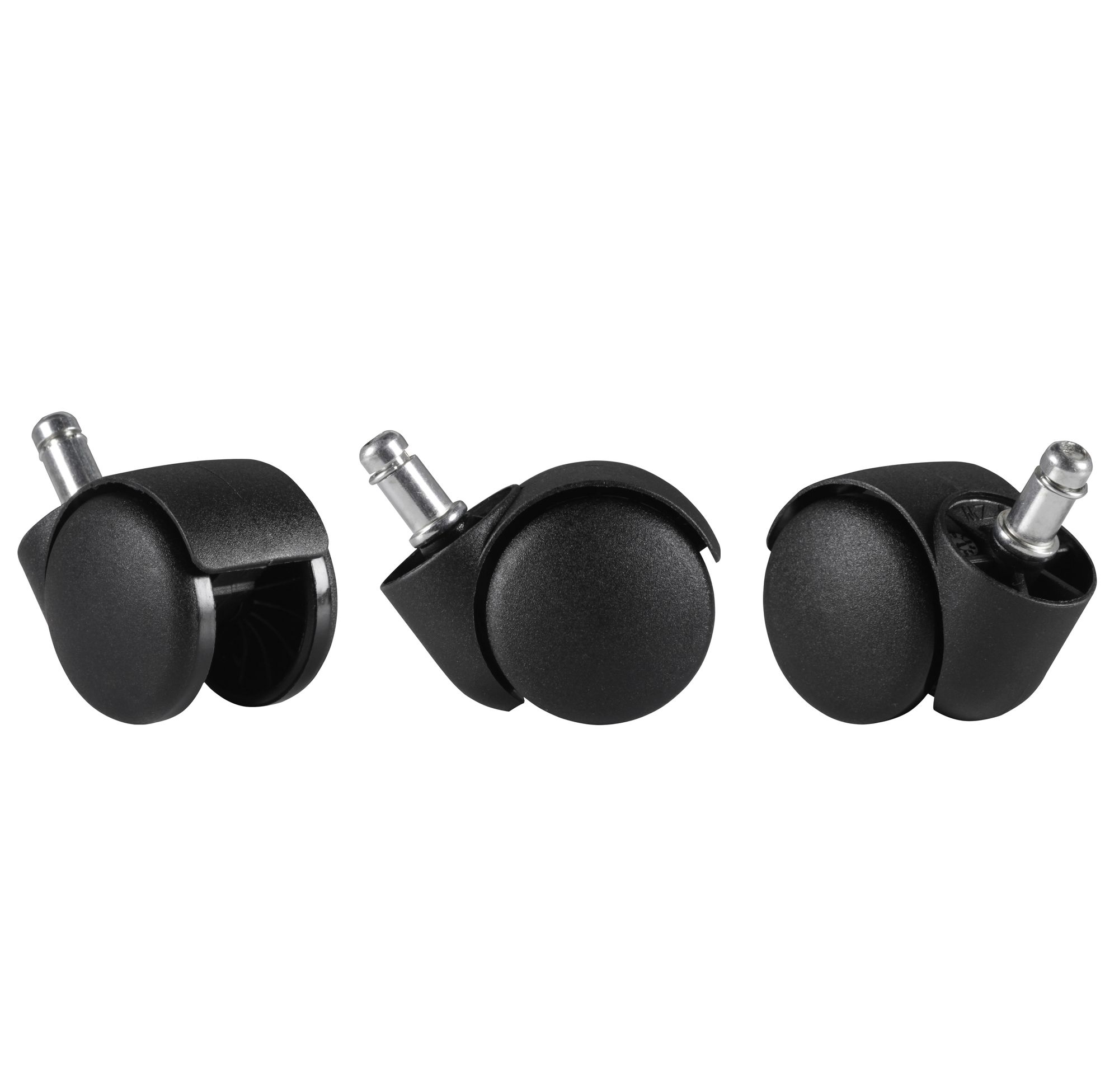 FineBuy 5er Set Rollen für Bürostuhl 11 Teppichbodenrollen 50 mm Weichbodenrollen – Ansicht 5